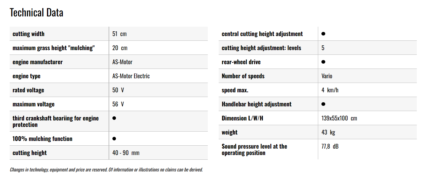 AS 510 EProClip A Mulching Mower