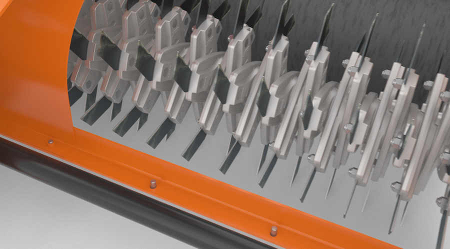 An army of Double CutTM knives at the service of the beauty of the lawn